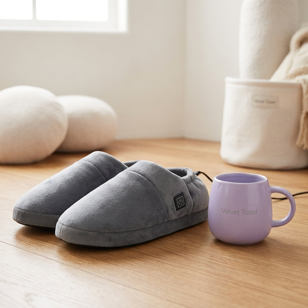 USB Heated Slippers - Stay Warm While You Work